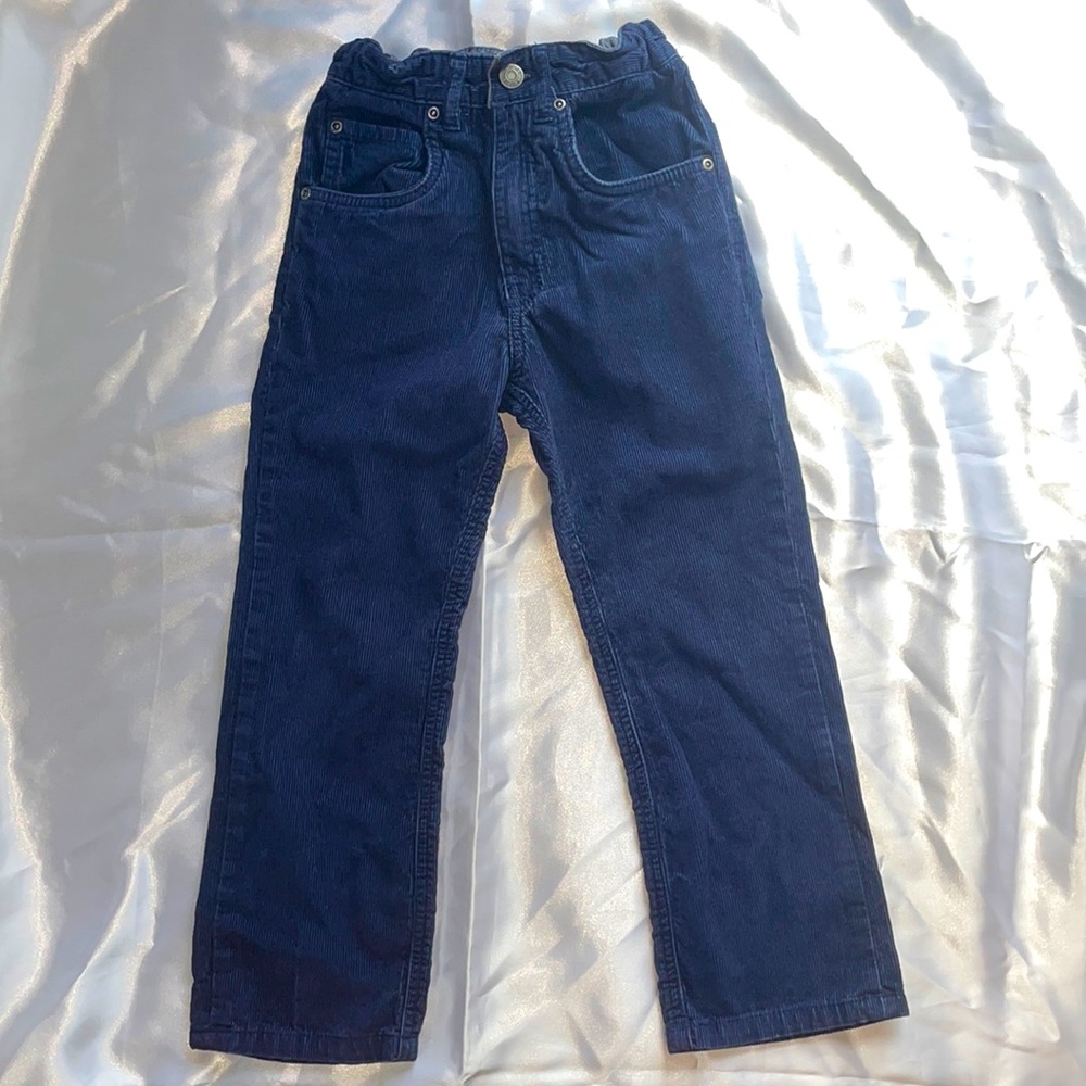 Boys navy blue corduroy pants